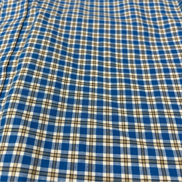 wrangler 20x competition shirt youth boy L blue plaid cowboy long sleeve rodeo - Picture 6 of 10